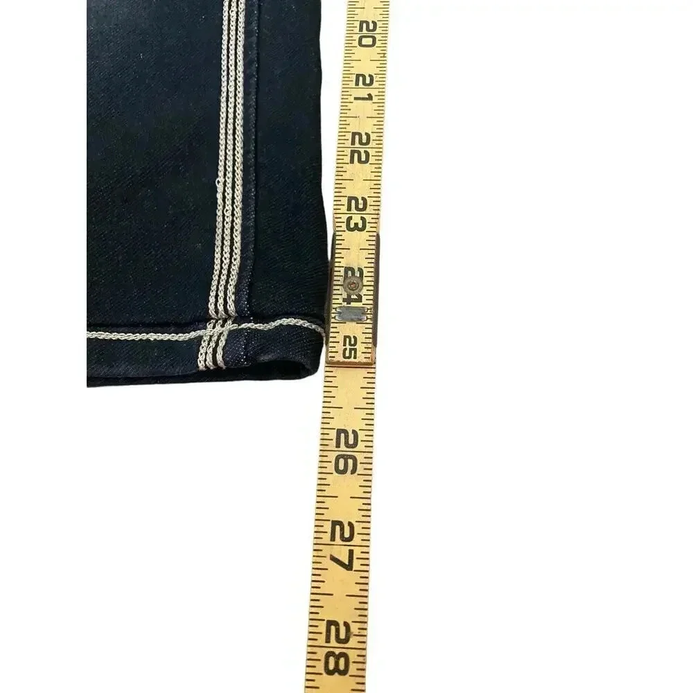 True Religion mens Black Joey Super T Straight Leg Denim Jeans Size 34
